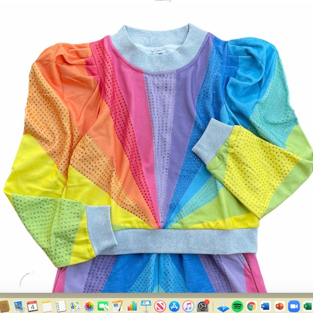 Queen of Sparkles Rhinestone Sunburst Sweatshirt